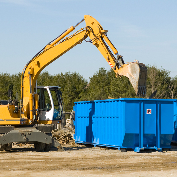 what size residential dumpster rentals are available in Sioux County North Dakota